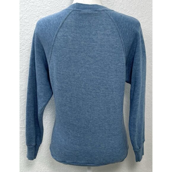 VTG Adult XS/S Mobil Gas Fleece International Blue L/S Pullover SWEATSHIRT EUC - Picture 2 of 8